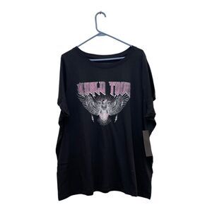 NWT Prince Peter world tour black graphic plus size tee 3X 100% cotton